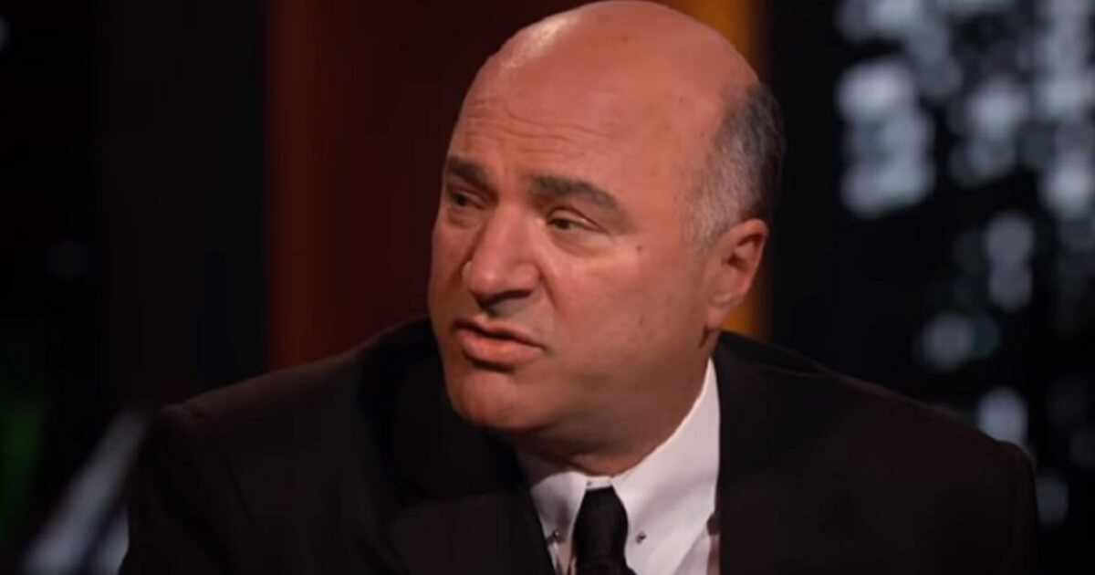 Kevin O'Leary on the set of "Shark Tank."