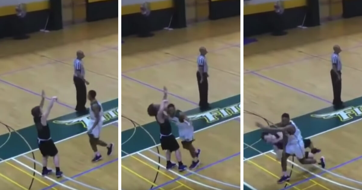 Kewan Platt of Fitchburg State sucker punched Nate Tenaglia of Nichols College during a game Tuesday.