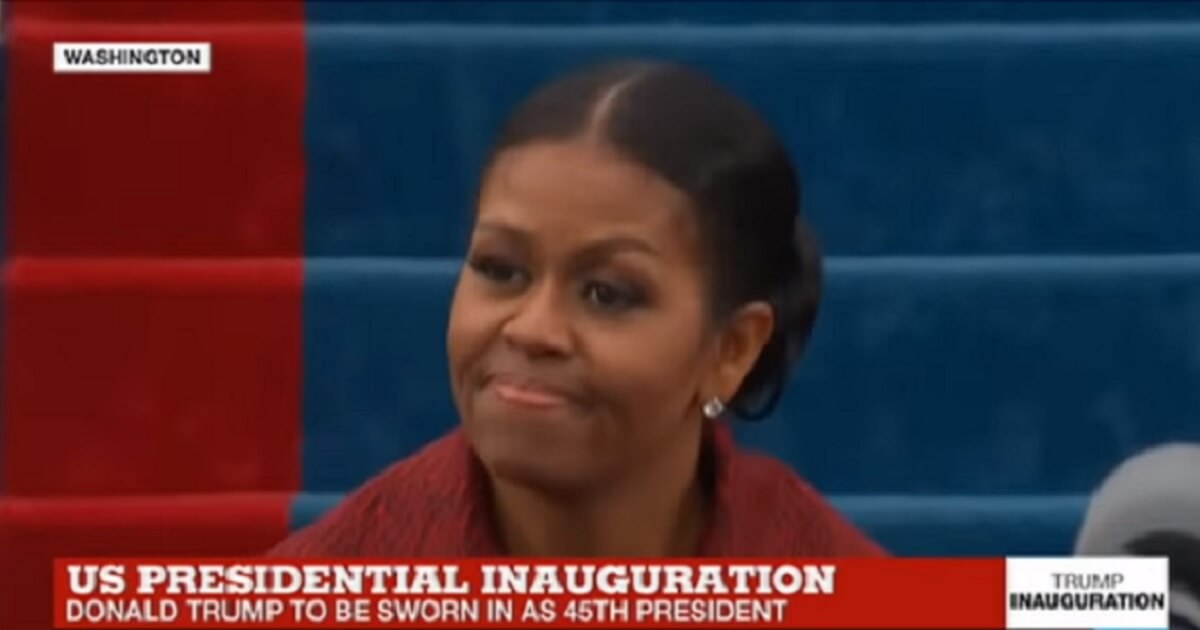 Michelle Obama at Donald Trump's inauguration in 2017.