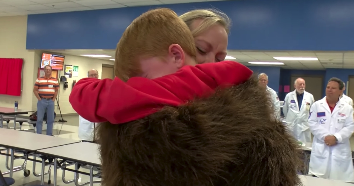 Army Sergeant Mother Surprises Son At School After Nearly A Year Away