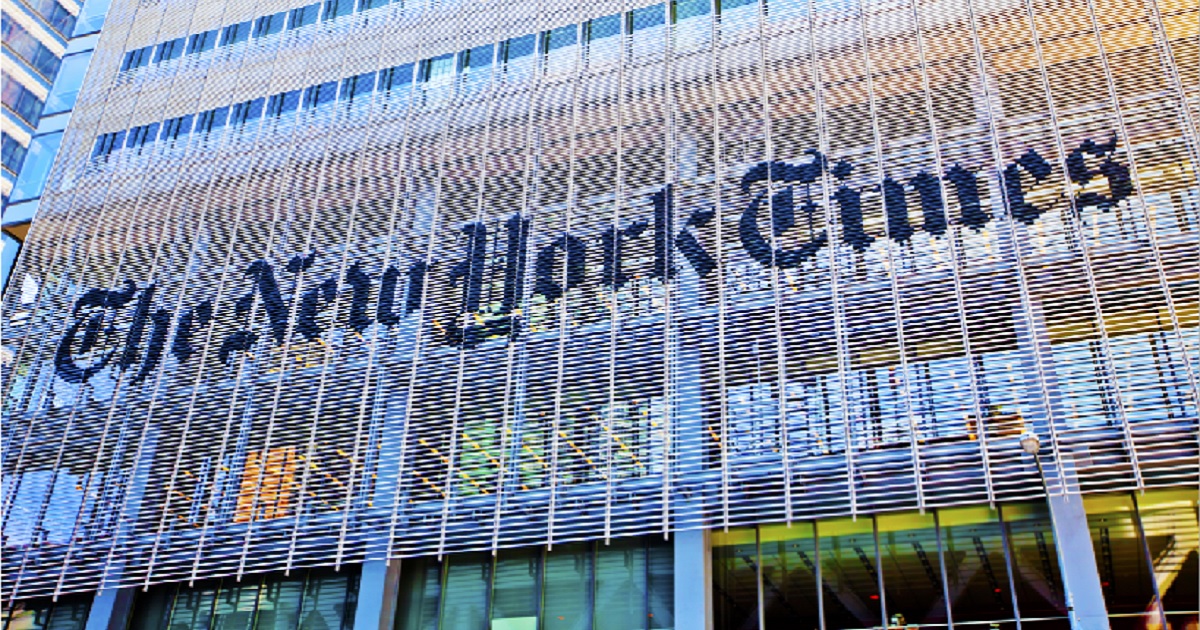 The New York Times building is pictured in a June 2012 file photo.