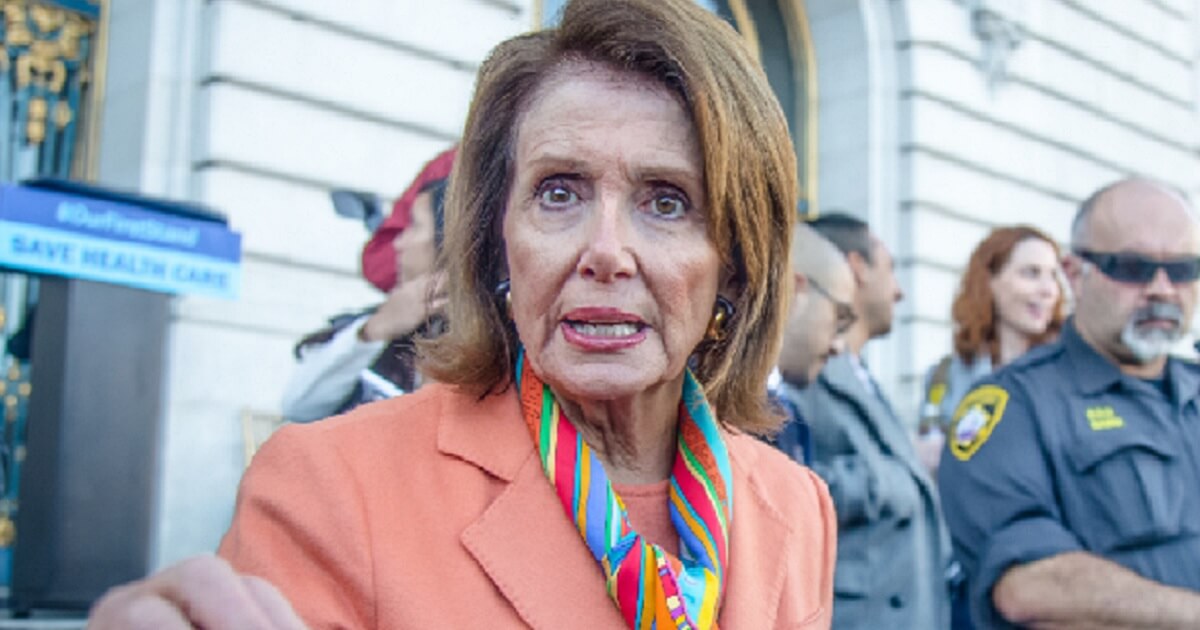 House Minority Leader Nancy Pelosi, a San Francisco Democrat, is pictured outside San Francisco's City Hall in January 2017.