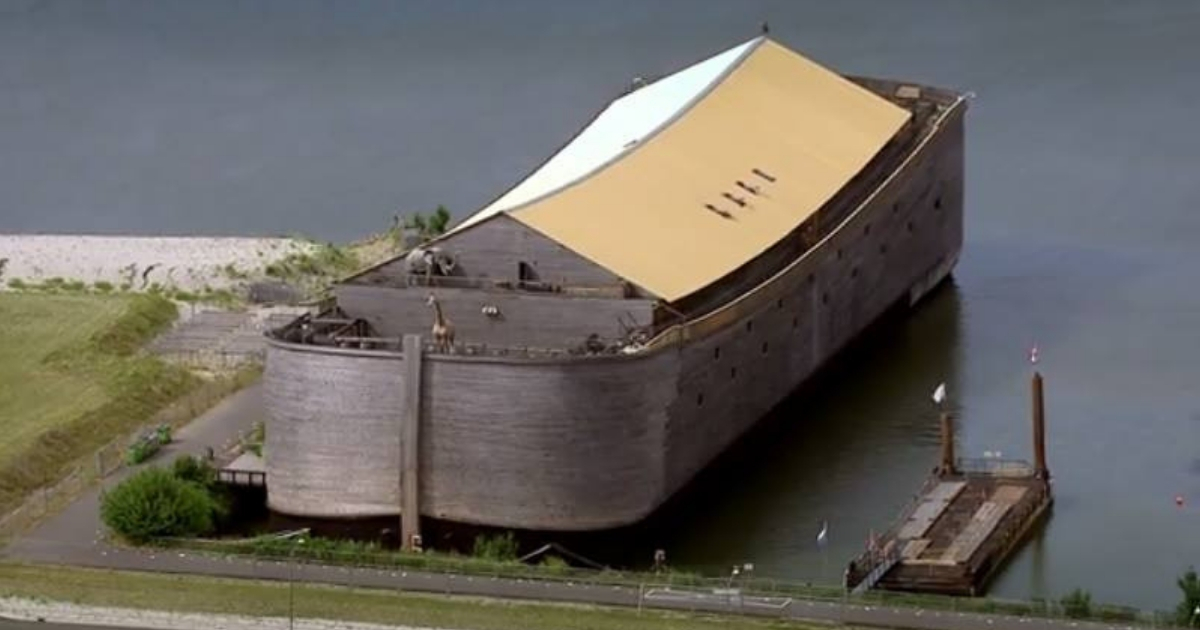 A replica of Noah's ark.