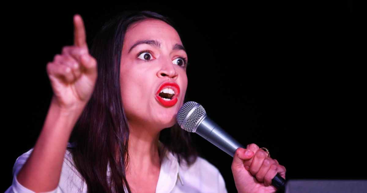 Alexandria Ocasio-Cortez, the youngest woman elected to Congress, took a harsh tone in her victory speech at La Boom nightclub in Queens on Tuesday.