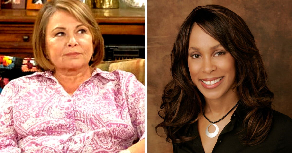 Roseanne Barr and Channing Dungey