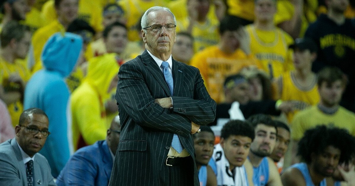 North Carolina coach Roy Williams watches the action during the second half of the Tar Heels' game against the Michigan Wolverines at Crisler Center on Wednesday.