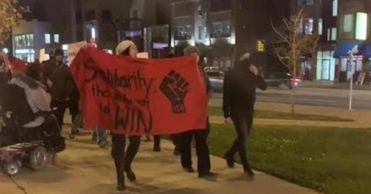 A group of protesters shouted obscenities directed toward conservative Ben Shapiro during his appearance Tuesday at Ohio State University.