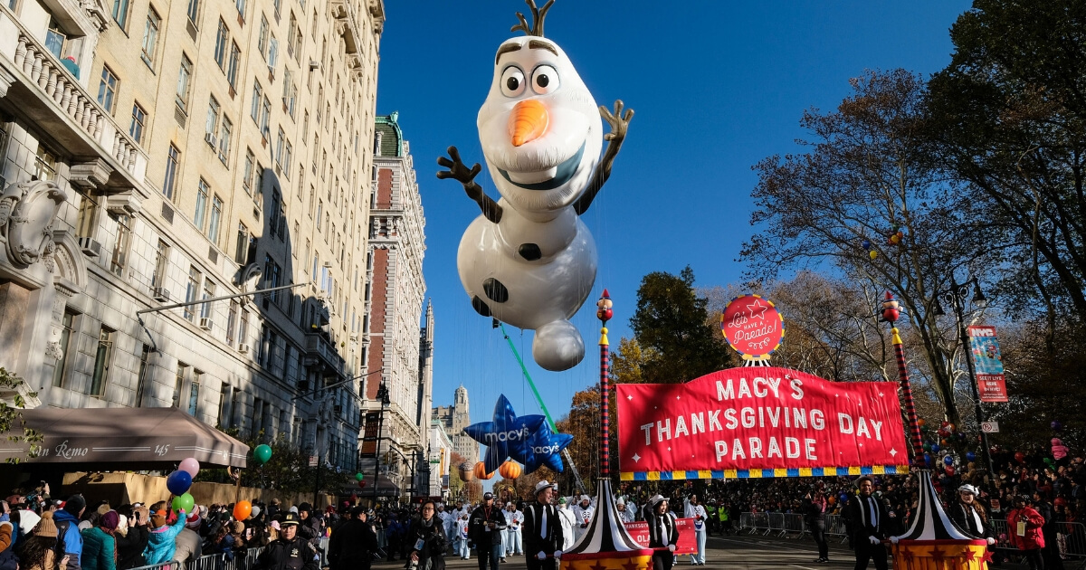 The annual Macy's Thanksgiving Day Parade.