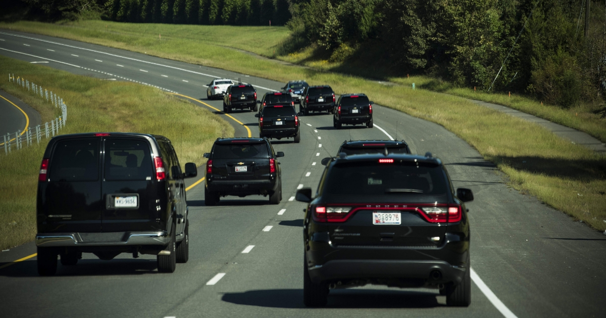 Trump motorcade