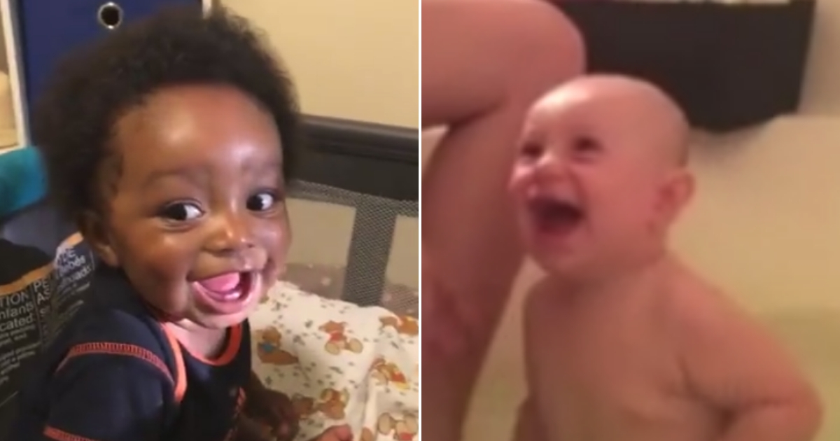Babies laughing