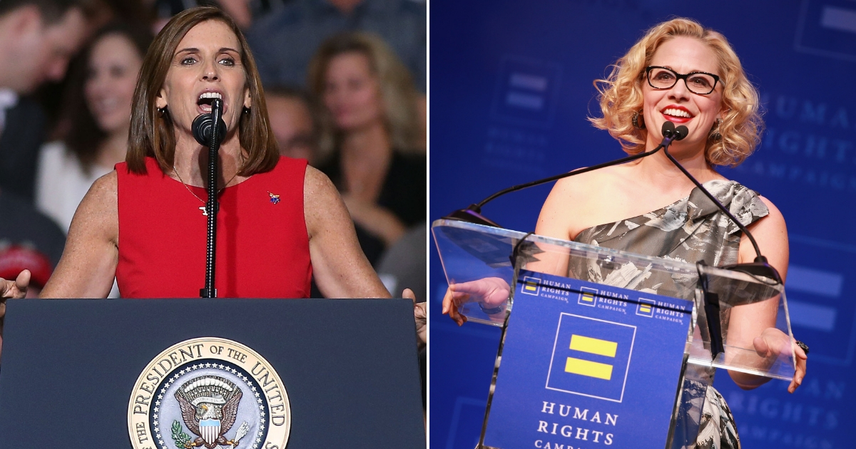 Martha McSally and Kyrsten Sinema