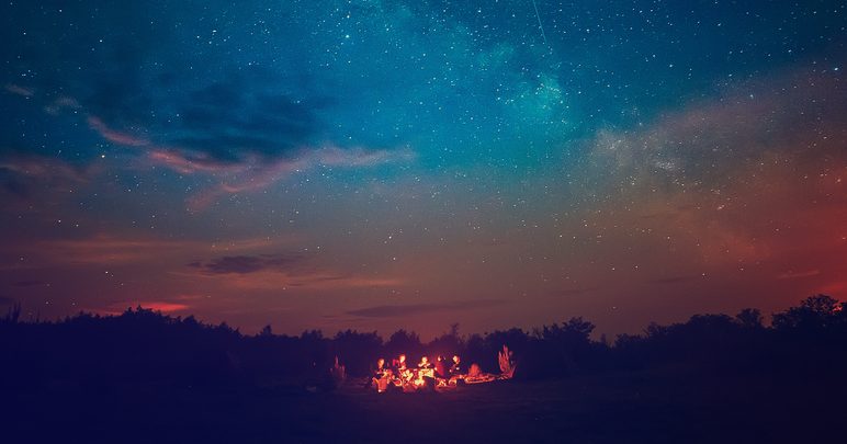Night Sky Campfire