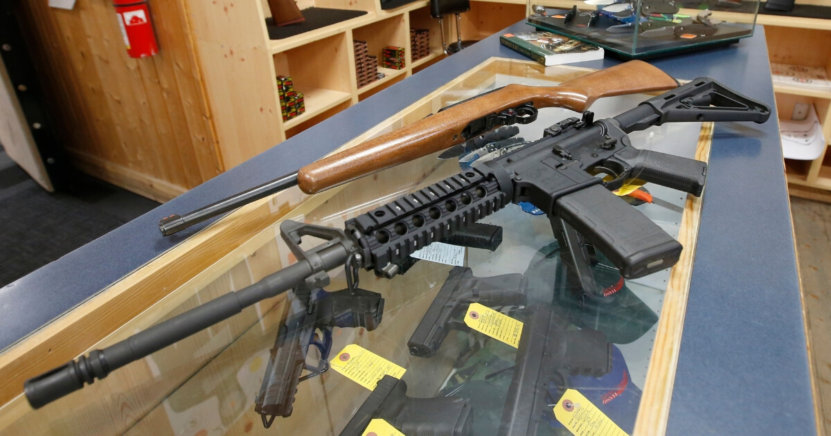 AR-15 in a gun store in Utah.