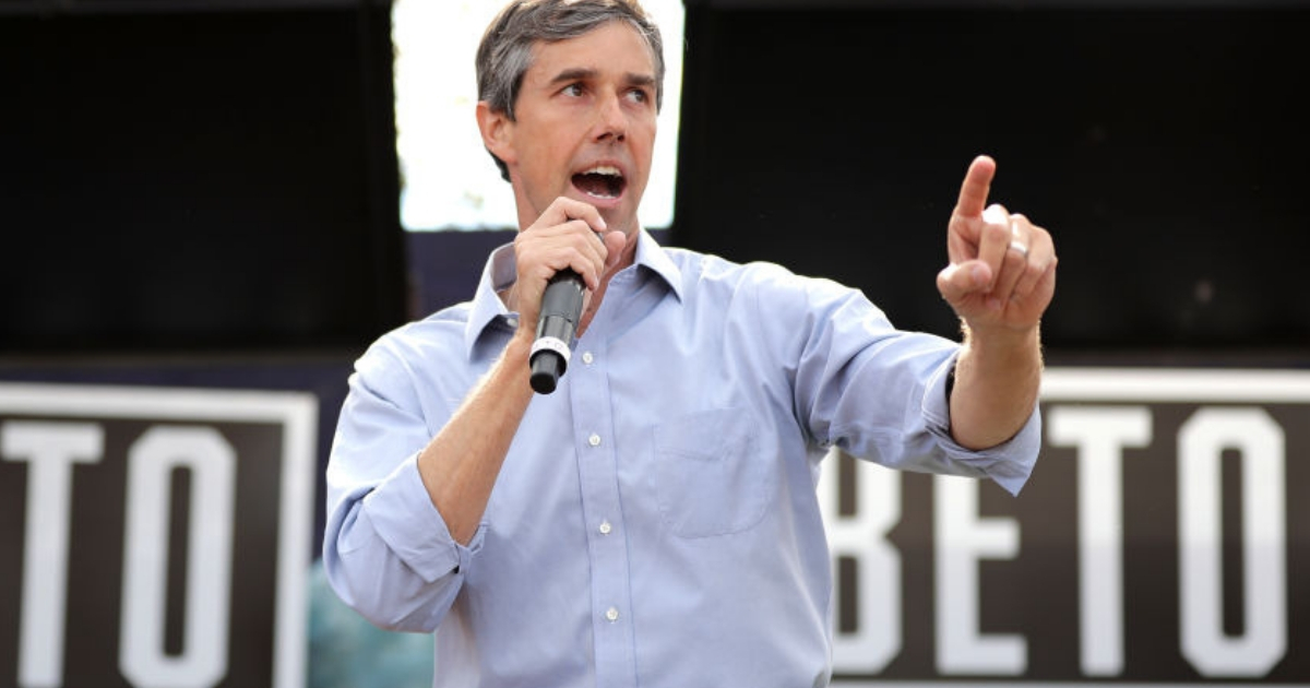 Beto O'Rourke during his Senate campaign