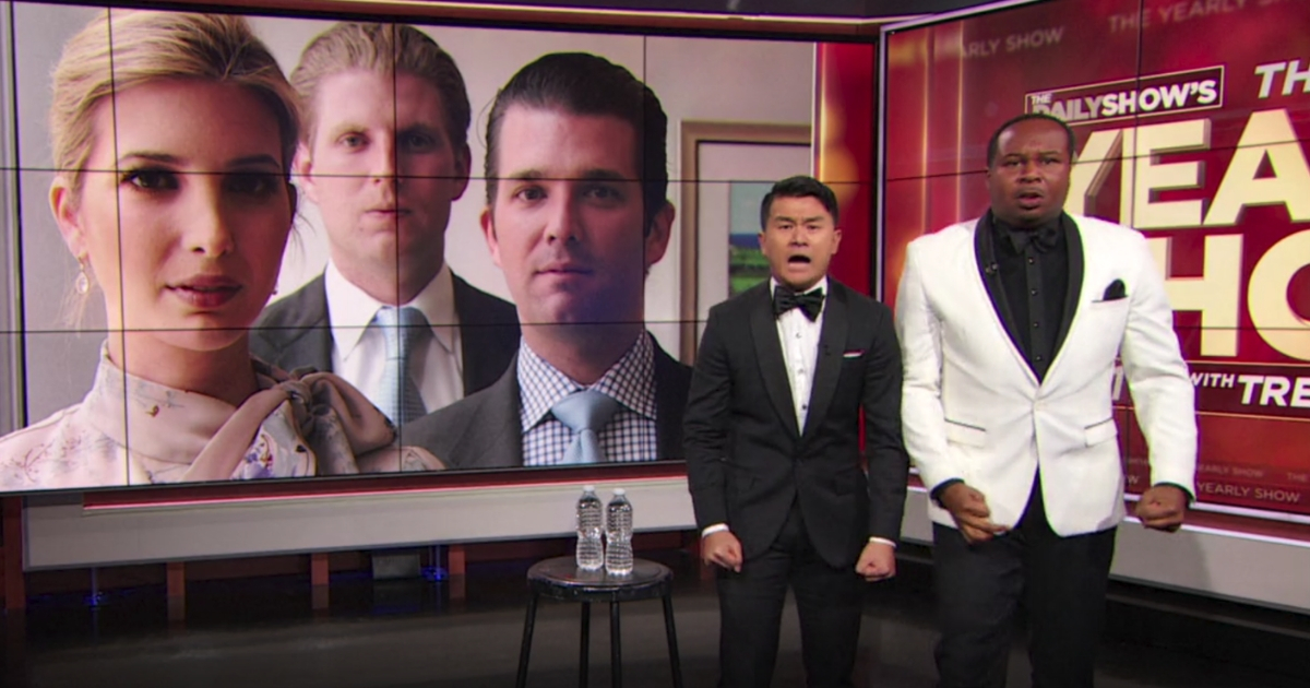 Ronnie Chieng and Roy Wood Jr., correspondents on Comedy Central’s “The Daily Show," said if President Donald Trump wants to put kids in cages, he should start by locking up his own children.