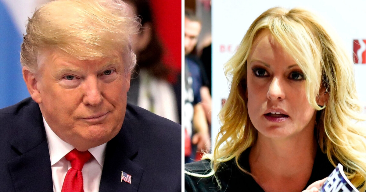 President Donald Trump and adult film actress Stormy Daniels.