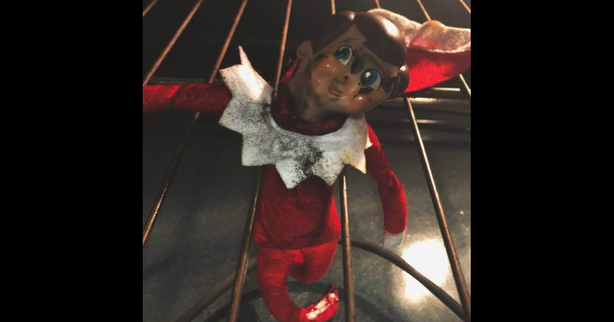 Elf on Shelf Melted in Oven