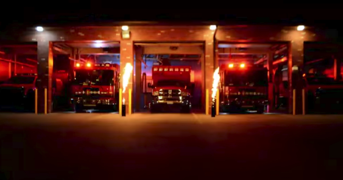 Fire Truck Light Show