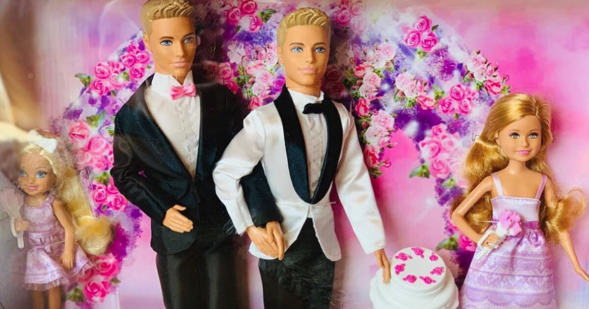 Matt Jacobi and Nick Caprio made a gay Barbie set as a birthday present for their 8-year-old niece.
