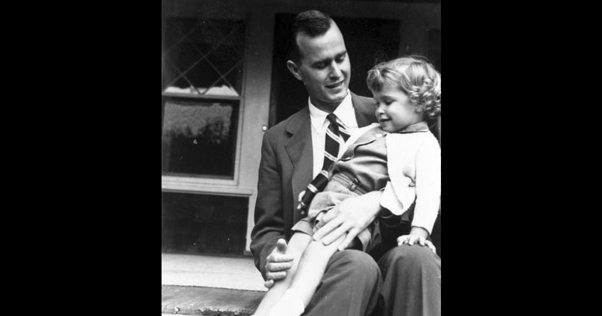 George HW Bush and his daughter Robin.