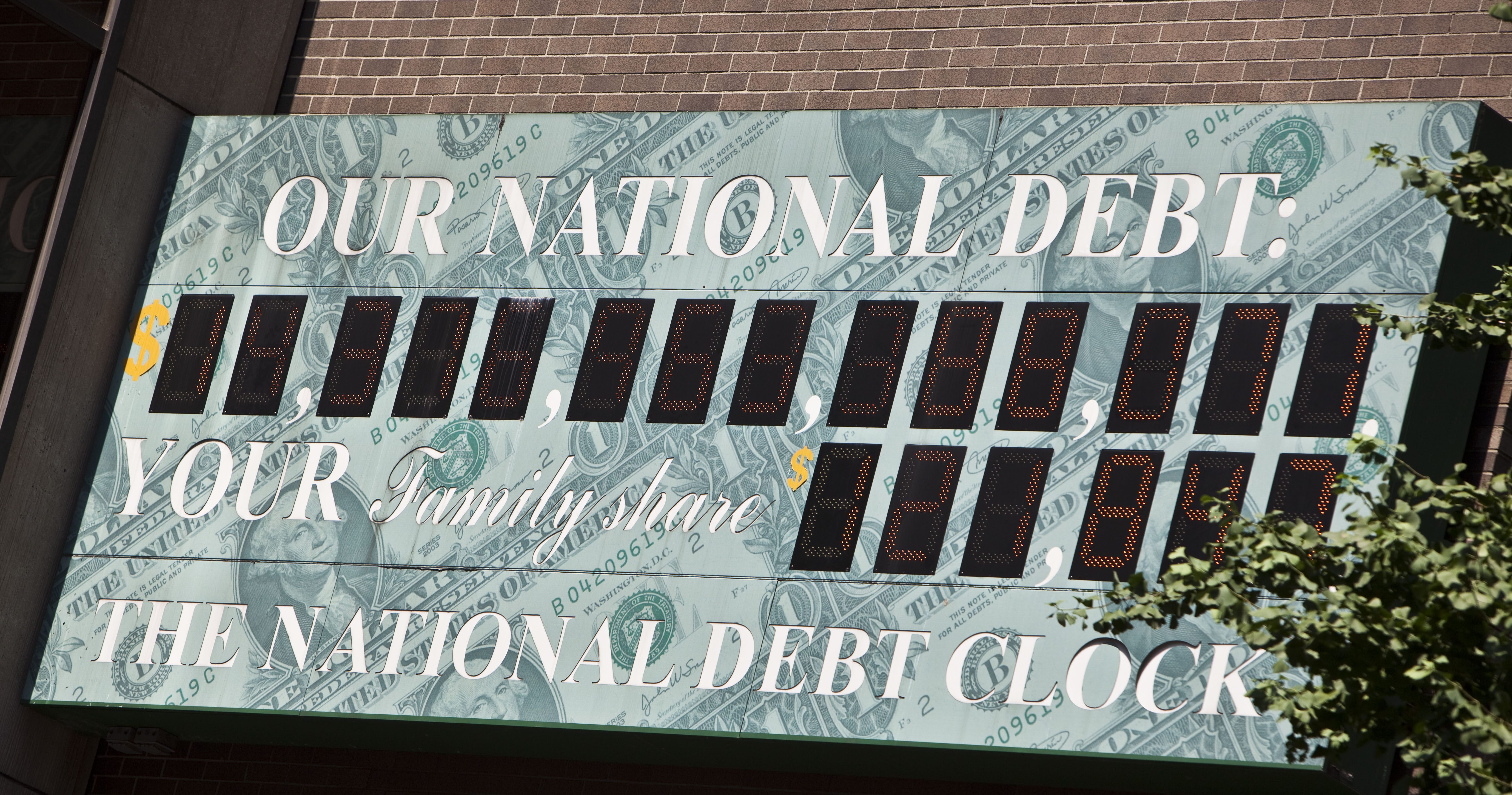 National Debt Clock Keeps Ticking