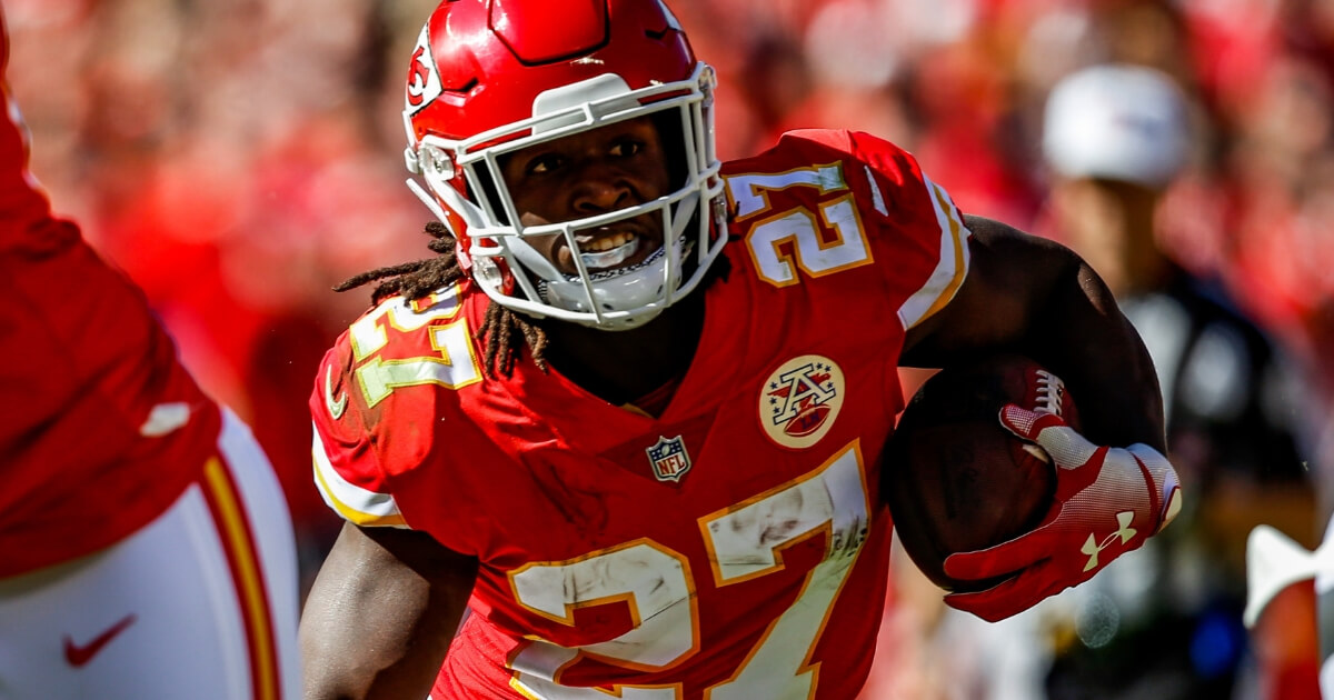 Former Kansas City Chiefs running back Kareem Hunt.