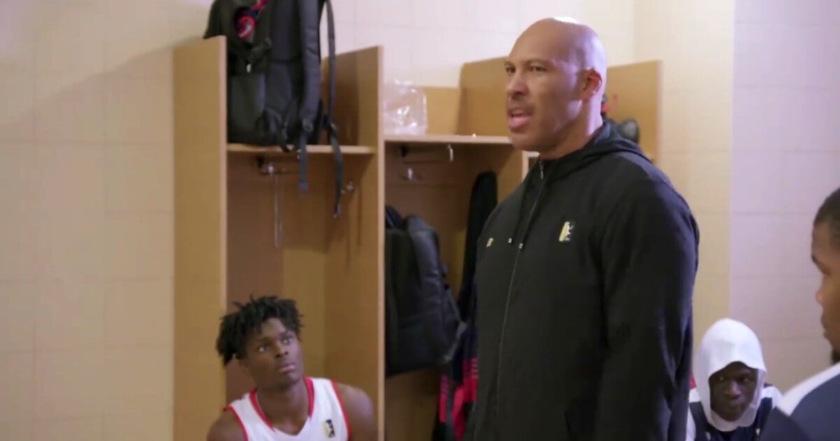 LaVar Ball yells at son LaMelo during an episode of the family's Facebook TV series "Ball in the Family."