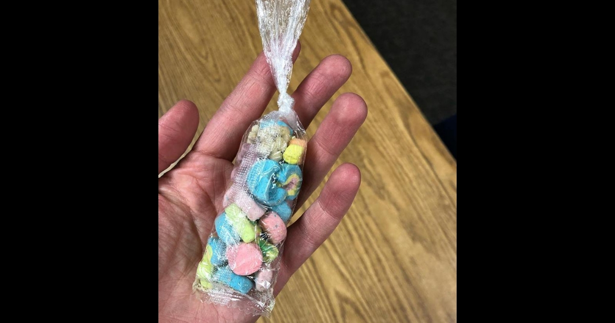 A small bag of marshmallows.