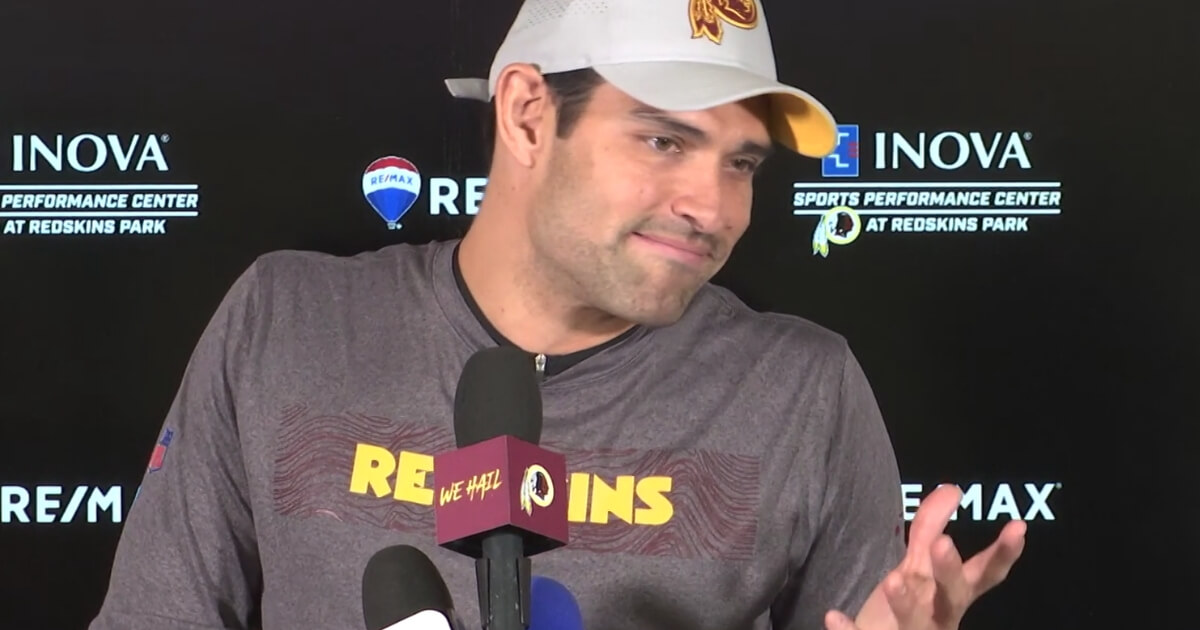 Washington Redskins quarterback Mark Sanchez was asked about his most memorable play, the infamous "Butt Fumble," during a news conference Wednesday.