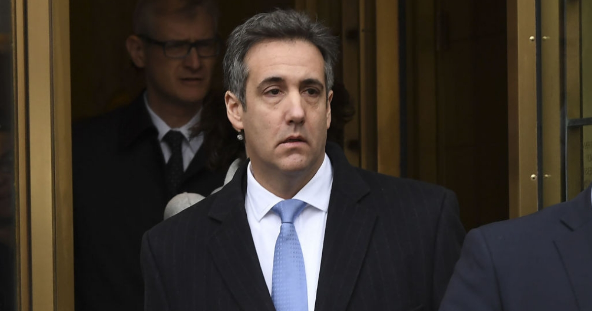 Michael Cohen leaves his sentencing hearing Wednesday in New York.