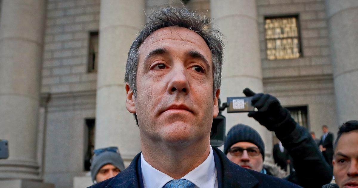 In this Nov. 29, 2018, photo, Michael Cohen walks out of federal court in New York, two weeks before being sentenced to three years in prison.