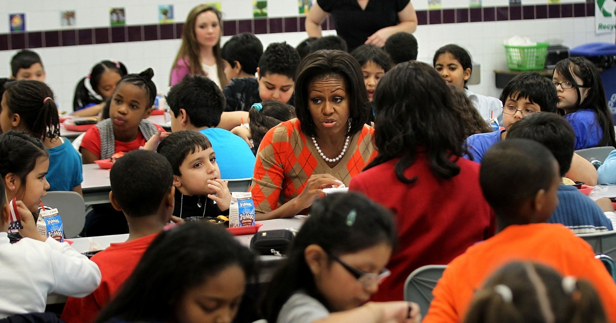 Michelle Obama school lunch