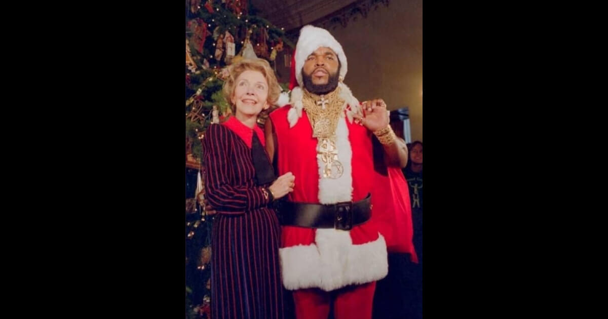 Mrs. Reagan and Mr. T