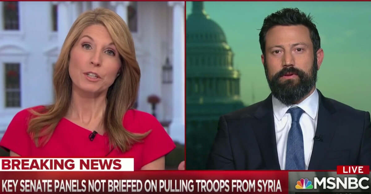MSNBC host Nicolle Wallace discussed the troop withdrawal from Syria with Defense One executive editor Kevin Baron on "Deadline: White House" Wednesday night.