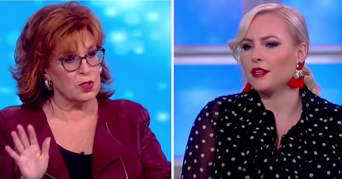 Joy Behar and Meghan McCain during an argument on "The View."