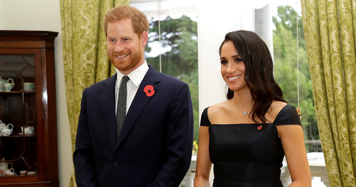 Prince Harry, Duke of Sussex and Meghan, Duchess of Sussex wait to meet New Zealand Prime Minister Jacinda Ardern, at Government House on Oct. 28, 2018, in Wellington, New Zealand.
