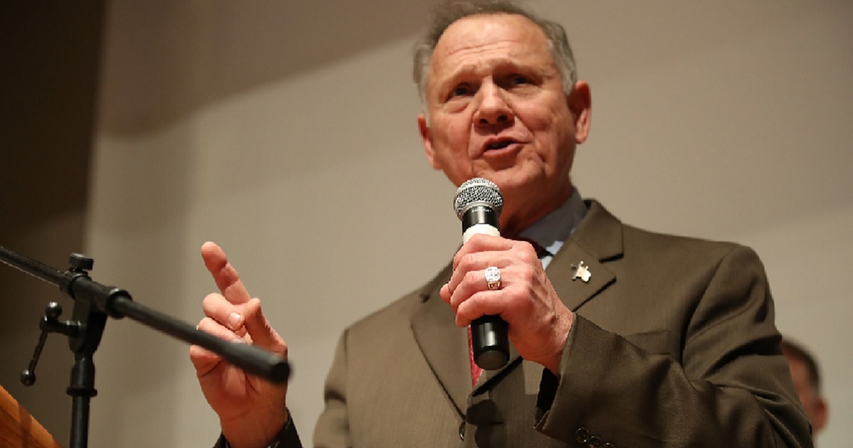 Roy Moore, the former Alabama state Supreme Court justice and failed candidate for Senate, is pictured in a file photo from his 2017 Senate race.