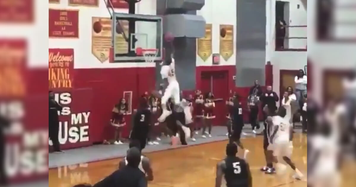 Anthony Jones Jr., who plays at Humboldt High School in Tennessee, went viral with an NBA-caliber putback dunk.