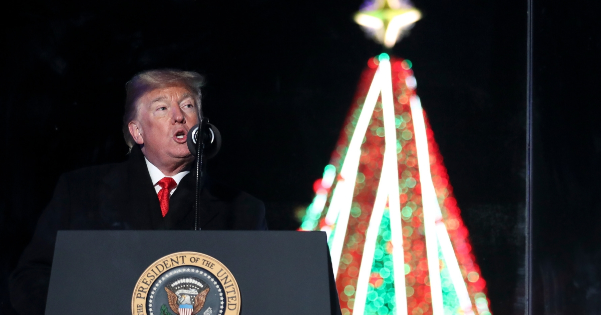 Trump Christmas Tree Lighting