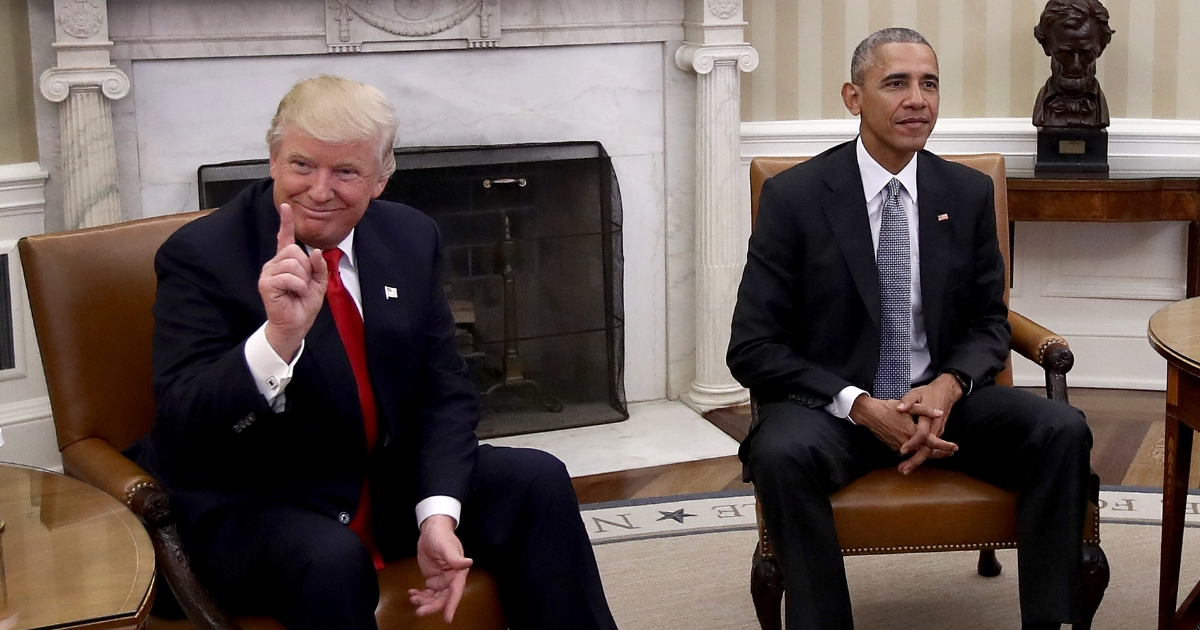 Trump and Obama