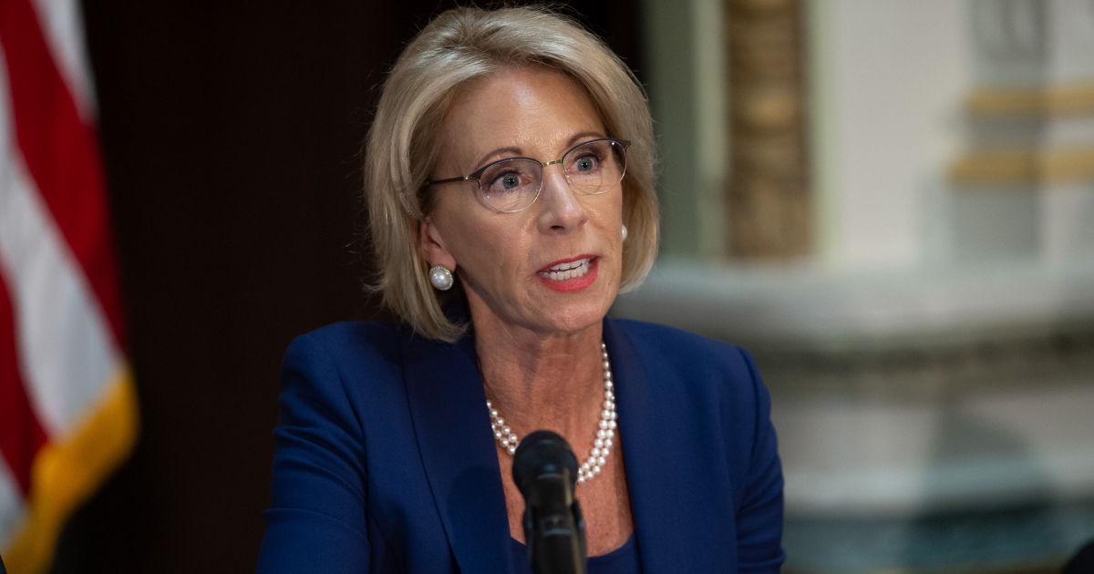 US Secretary of Education Betsy DeVos