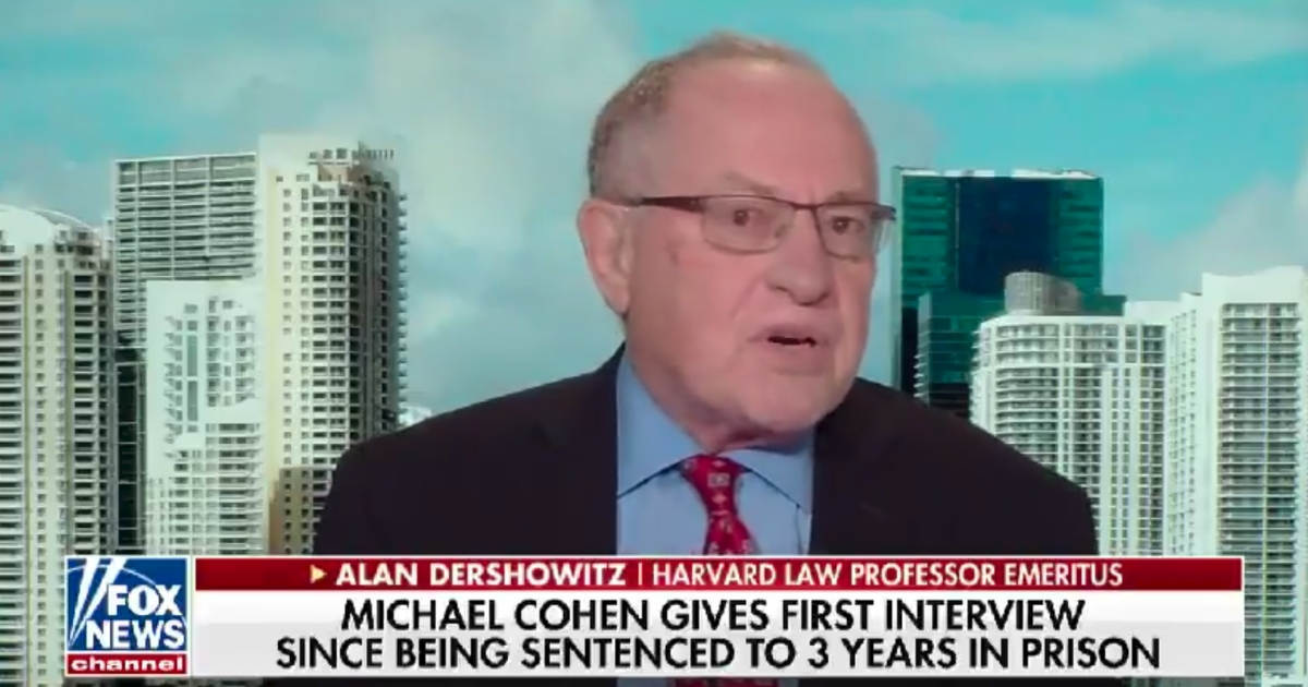 constitutional lawyer Alan Dershowitz discusses Michael Cohen interview on "America's Newsroom"