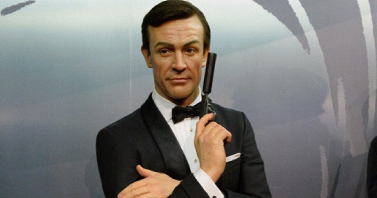 A wax figure of James Bond played by the actor Sean Connery is pictured as part of a display at Madam Tussaud's Las Vegas at The Venetian Las Vegas in July 2016.
