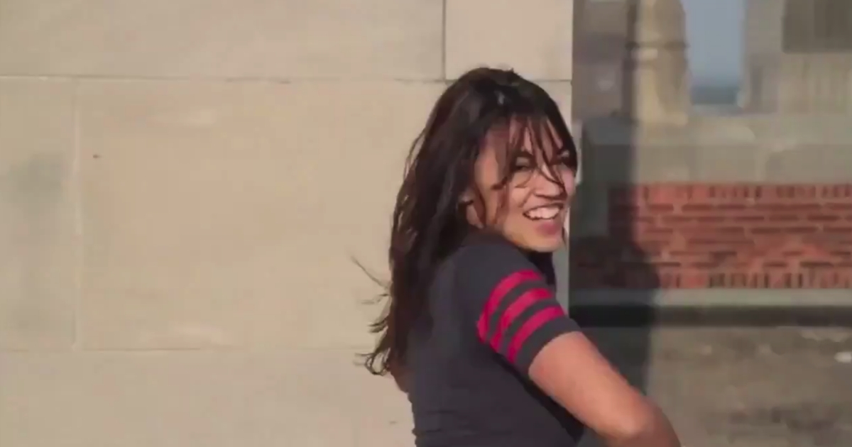 Alexandria Ocasio-Cortez dancing