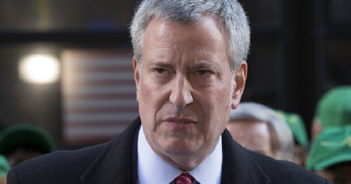 New York City Mayor Bill de Blasio.