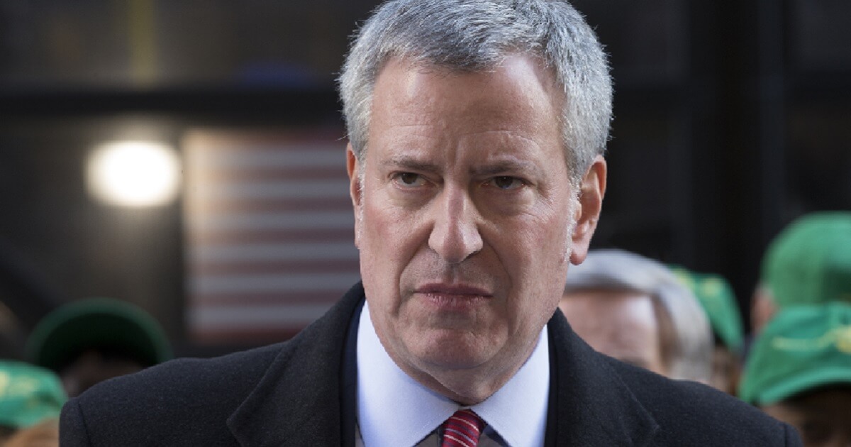 New York Mayor Bill de Blasio.