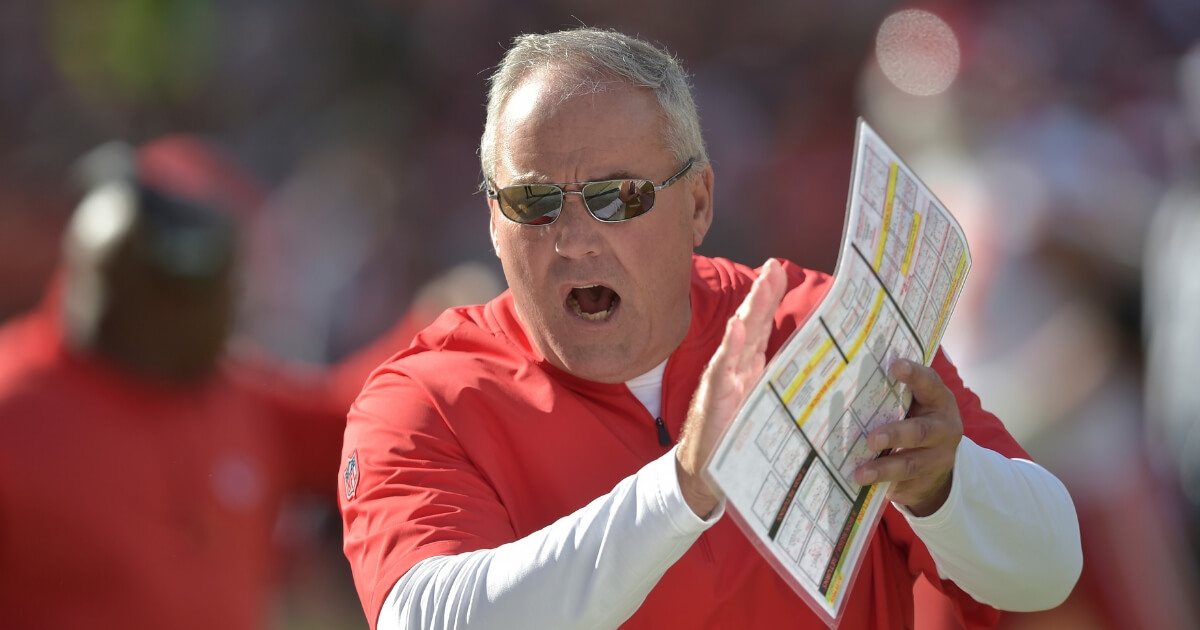 Bob Sutton walks on the sideline as the Kansas City Chiefs' defensive coordinator during a Nov. 4 game against the Cleveland Browns.