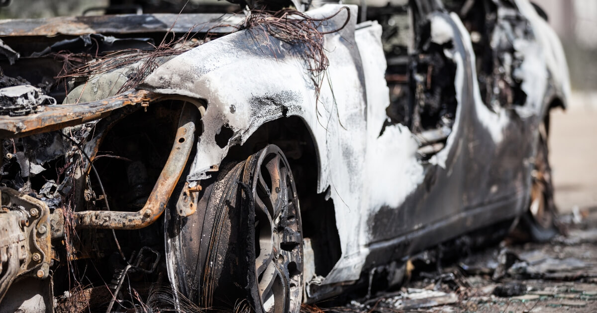 Burned Car