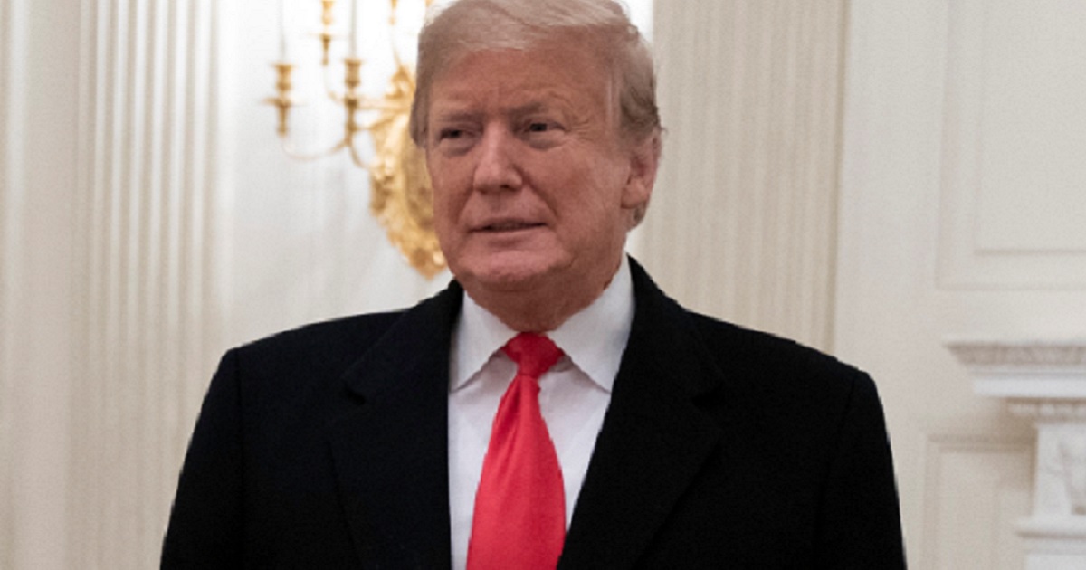 President Donald Trump is pictured in the White House on Monday as the partial federal government shutdown continues.