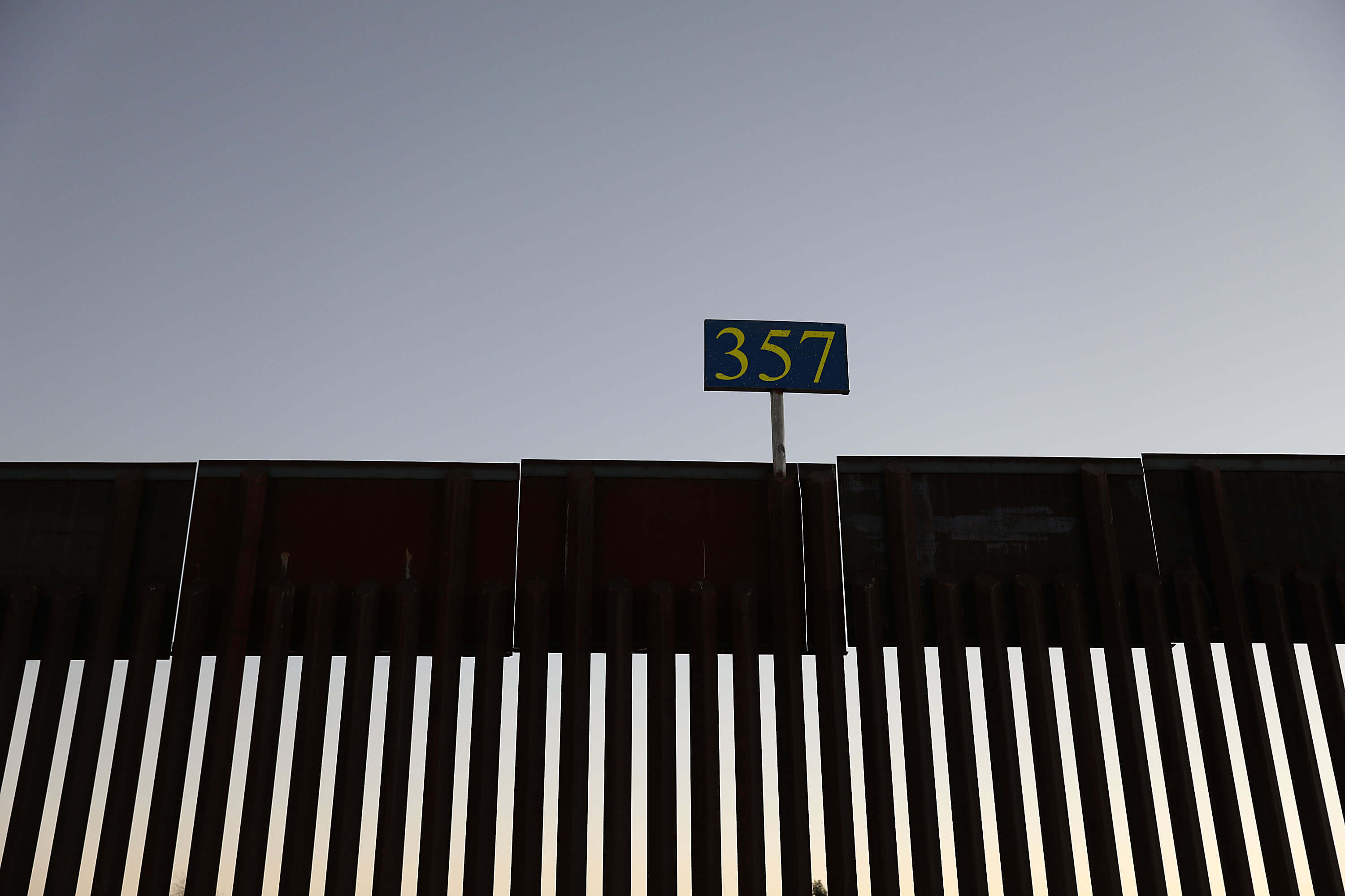 The U.S./Mexico border fence